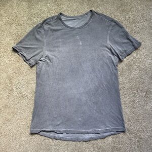 Lululemon 5 Year Basic Tee Mens Acid Wash Gray Short Sleeve